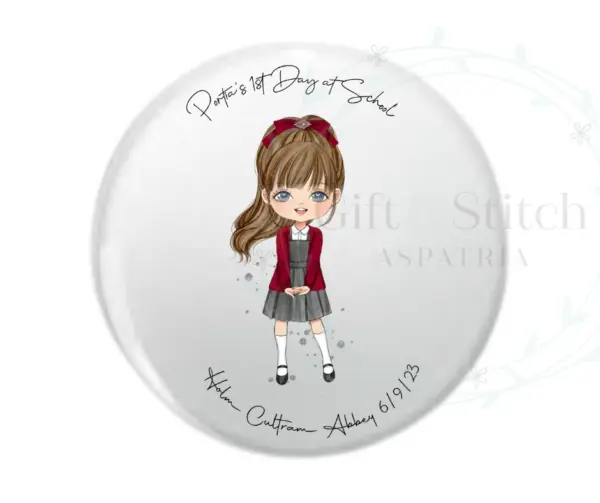 Special First Day at School Card - Girl 5x7